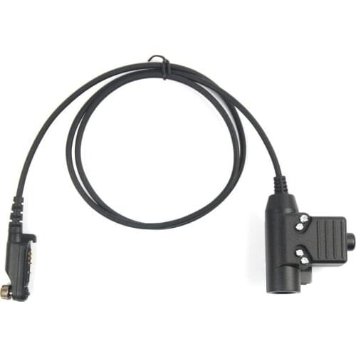 50 cm Military Z Tactical U94 Headset PTT Adapter Walkie talkie Earpiece for HYT Hytera PD680 660 X1P