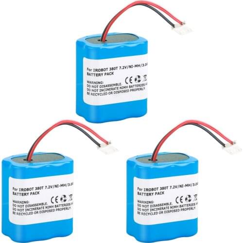 3000mAh Vacuum Cleaner Battery for iRobot Braava 380 380T Mint 5200 5200B 5200C Floor Mopping Robots