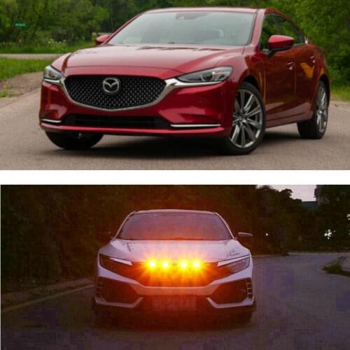 Car Accessories Grille Light Lamp For mazda 2 3 5 6 cx5 CX7 CX9 323 626 B4000 cx3 mazdaspeed 3 6 miate mx5 millenia mpv mx3 5 6