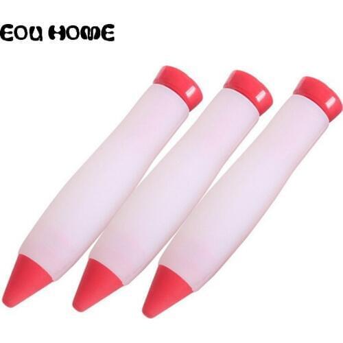 White Food Grade Silica Gel Baking Pastry Tools Write Baking Tools Jam Cake DIY Graffiti Pen Cream Gun Chocolate Decorating Pen