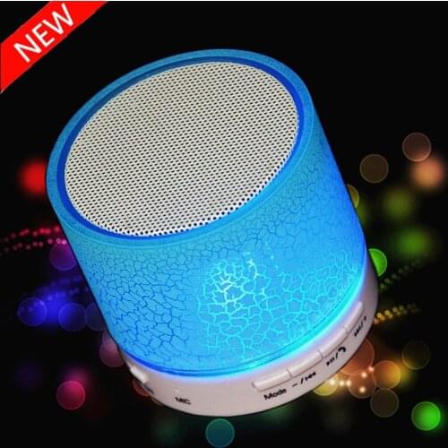 A9 Bluetooth Speaker Mini Wireless Loud Speaker Crack LED TF USB Subwoofer Bluetooth Speakers MP3 Stereo Audio Music Player