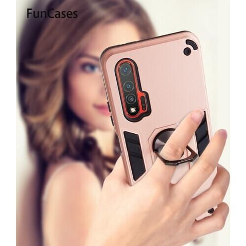 Cell Cases For funda Huawei Nova 6 Magnetic Ring Soft Silicone Shell Phone Bags Cases sFor Positivo Huawei telefoon Nova 6SE SE
