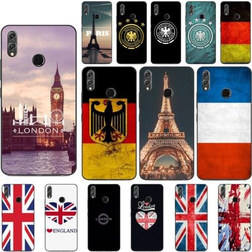 Yinuoda England UK France German Flag Custom Photo Soft Phone Case for Huawei P20 30 Lite Honor 8A 8X 10 10Lite 10i 20i 7C Y5 Y6