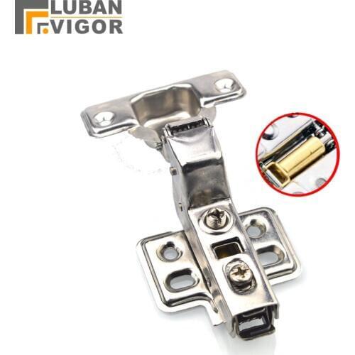 304 stainless steel damping,Removable,Mute,cabinet door hinge,Buffer hydraulic hinge,Half cover,Furniture Hardware