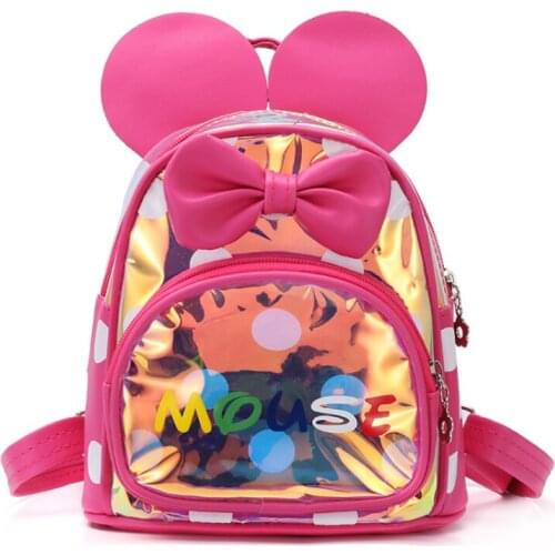 Disney Mickey Mouse Childrens School Bag Kindergarten Girl Cartoon Backpack Cute Bag Cartoon Backpack Kids Gifts