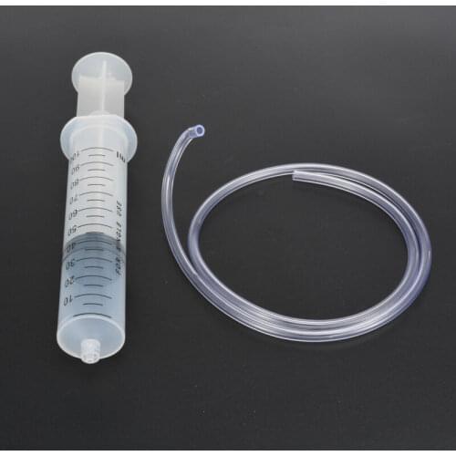 Home Useful Large 100ml Plastic Syringe With 80cm Clear Tube Kit Set For Measuring Nutrient