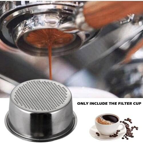 51mm 2 Cups Filter Replacement Filter Basket Coffee Bottomless Portafilter Espresso Machine Parts for Delonghi Dedica