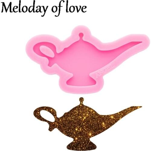 Glossy Genie lam Keychain Mold Teapot Silicone Resin Mould DIY Handmade for Epoxy Making chocolate Polymer Clay DY0627