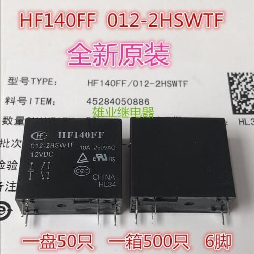 HF140FF-012-2HSWTF 6PIN 10A Relay 530MW