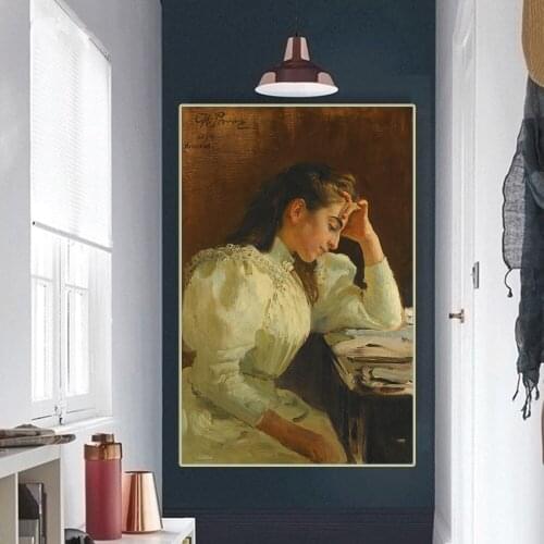 Ilya Efimovich Repin《Neapolitan Woman》Canvas Oil Painting Artwork Poster Picture Wall Decor Modern Home Decoration