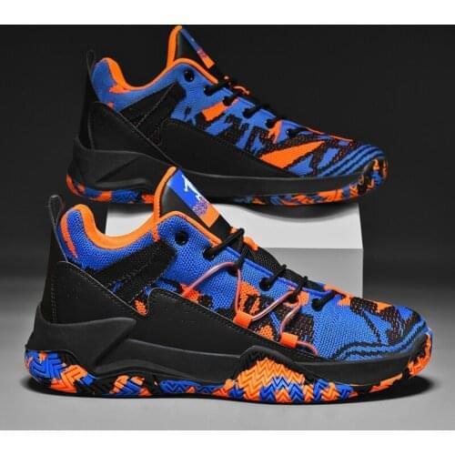 Men Basketball Shoes Unisex Street Couple Basketball Sports Shoes Breathable High Quality Sneakers for Women Big Size 36-46