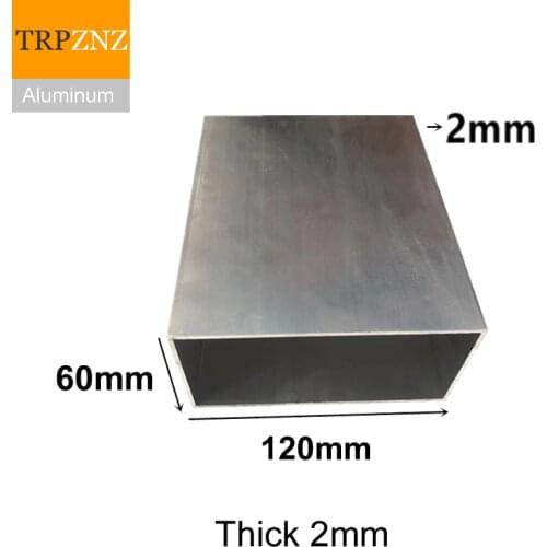 60x120mm,thick 2mm,Rectangular aluminum tube profile,6063 Aluminum square pipe,Aluminum profile for decoration