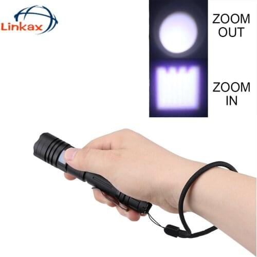 Mini 5 Modes Zoom Flashlight 18650 Battery Powerful Lanterna Flash SOS XML-L2 LED Tactical Torch