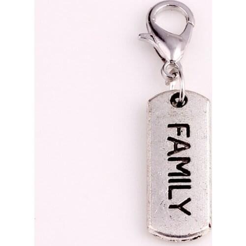 10pcs/lot Family Dangle Handmade Lobster Charms Pendant DIY for bracelet necklace