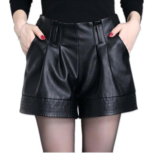 Prowow Women's Leather Shorts