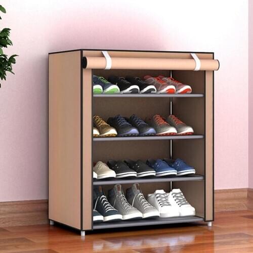 Multiple styles Dustproof Home Shoe Rack Size Non-Woven Multiple Layers Shoes Shelf Stand Holder Door Shoe Rack shoe organizer