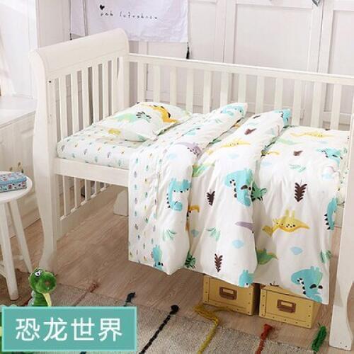 With Filling ! Crib Bedding Baby Bedding Set Baby Nursery Beeding Baby Quilt Detachable tour de lit bebe,Duvet/Sheet/Pillow