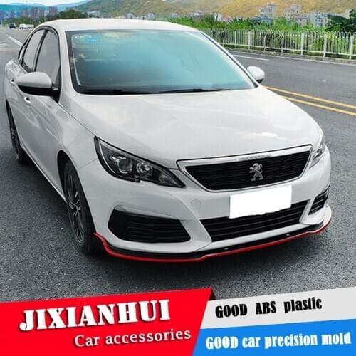 For Peugeot 308 Body kit spoiler 2016-2018 For Peugeot 308 ABS Rear lip rear spoiler front Bumper Diffuser Bumpers Protector