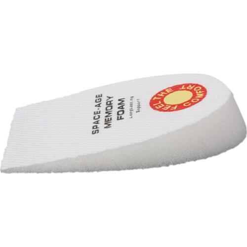 Footful Shoes Insoles Cushion Heel Cup Pads Inserts Heel Pain Spur Sponge Hight Increase Insoles Half Pads for Men Women Breatha