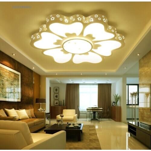 Ultra - thin new flower - style living room ceiling lamp modern simple LED bedroom restaurant study Ceiling lights AC100-240V