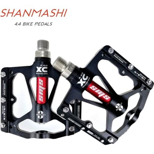 SHANMASHI Mountain Bike Pedals Ultralight Non-Slip 3 Bearing Road Fixie Bicycle Pedal Aluminium Alloy Flat Pedals Cycling Parts