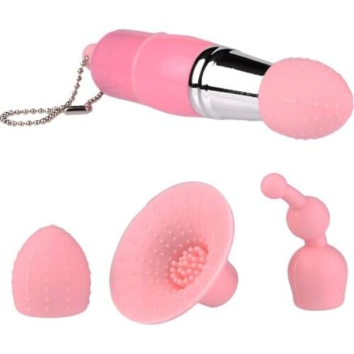 Lip Stick Vibrator Clit and Nipples Sucker Vibrating Anal Plug Nipple Stimulator Vacuum For Clitoris Sex Toys For Women Adults