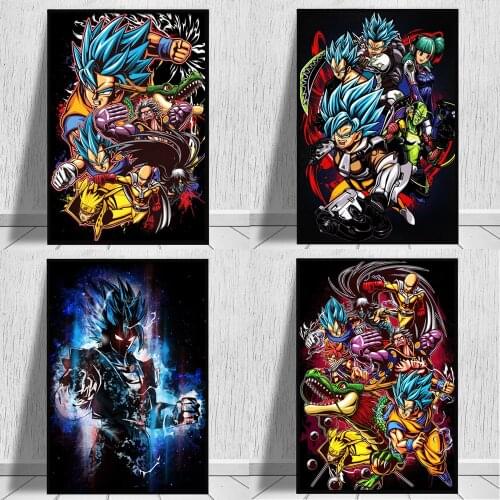 Japanese Anime Hero Wall Art Posters and Prints Modern Art Paintings on the Wall Minimalist Canvas Pictures Home Wall Decoration