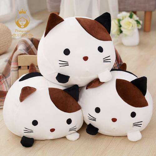 1pc 30cm creative kawaii cat plush stuffed toys, soft down-filled cotton pillow stuffed animals, baby toys