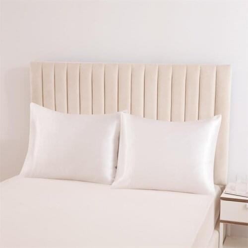 1Pc Queen Satin Silk Pillowcase Pillow Case Cover Home Bedding Smoothy Pillow Rectangle Bedding Pillow Dropshipping