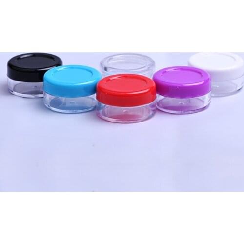 100pcs 10g Cosmetic Empty Jar Pot Eyeshadow Makeup Face Cream Container Bottle Fashion Design Mini Travel container