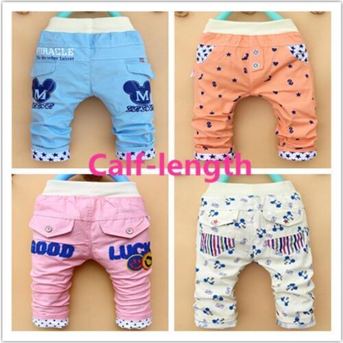 2016 Fashion Baby Jeans Unisex Baby casual pants for Baby Girls And Baby Boys Calf -length summer trousers For Children