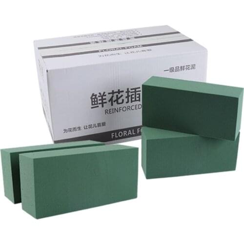 4pcs Flower Mud Artificial Flower Arrangement Foam Water-absorbing and Moisturizing Sponge Dried Flower Mud Flower Packaging