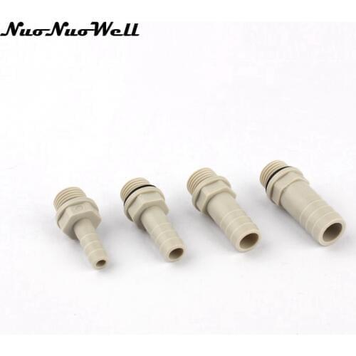 5pcs NuoNuoWell Plastic-Steel 1/4" Thread to 6mm 8mm 10mm Hose Straight Connector Aquarium Air Pump Joint Fish Tank Pipe Adapter