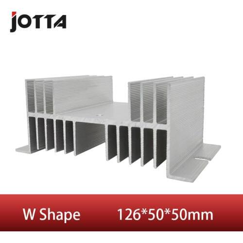 W shape Aluminum Single Phase Solid State Relay SSR Heat Sink Small Type Heat Dissipation form 10A to 100A radiator