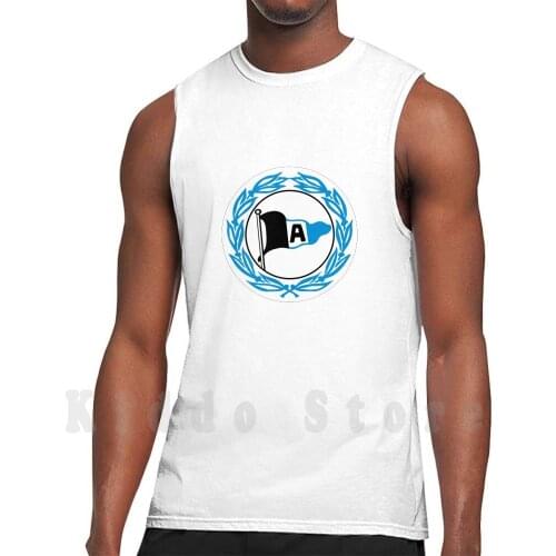 Arminia-B Tank Tops Vest 100% Cotton Football Club Soccer Team Sports Borussia Leverkusen Arminia Bielefeld Ritsu Doan
