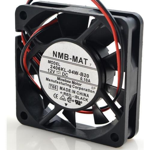 FOR NMB 6CM 6CM 2406kl-04w-b20 6015 12V 0.10A CPU silent cooling fan