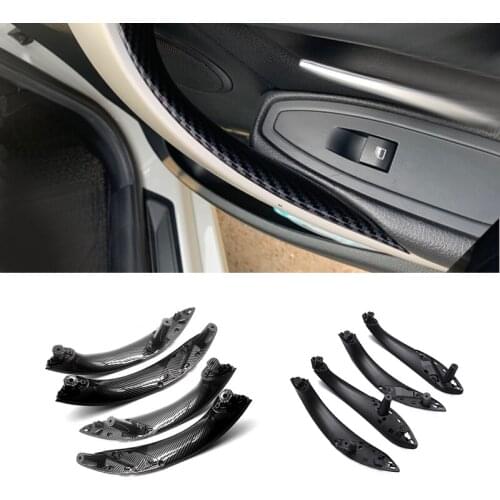 For BMW F30 F31 F32 F33 F35 F36 F80 F82 F83 4pcs Carbon Texture Car Interior Door Handle Door-Pull Handles Replacement Cover