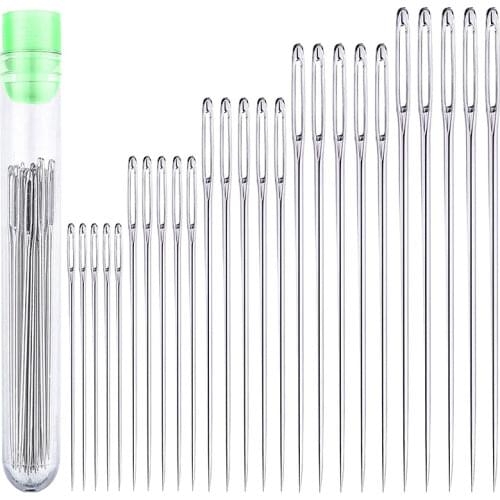 25pcs Sewing Needles Household Funiversal Stainless Steel Darning Hand Sewing Needles Kruissteek Embroidery Tool