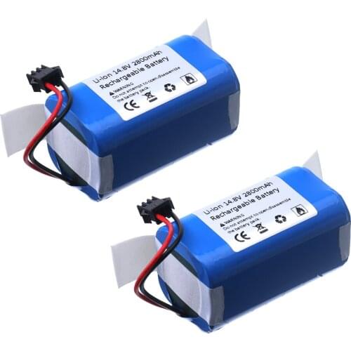 1-4pcs 14.4V 2800mAh Li-ion battery for Conga Excellence 990 1090 Ecovacs Deebot N79 N79S DN622 Eufy RoboVac 11 11S RoboVac 30