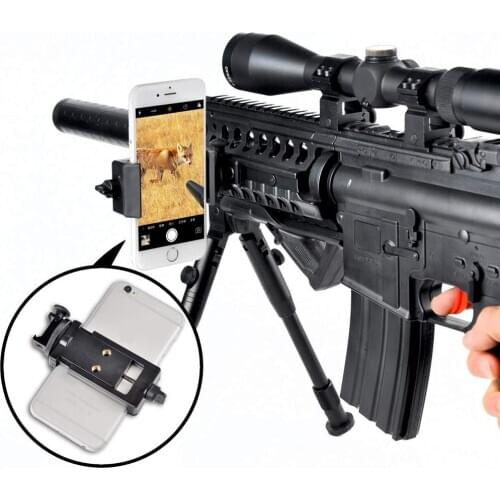 LANDOVE Rifle Scope Smartphone Mounting Smart Shoot Scope Mount Adapter for Gun Scope Airgun Scope Display Record The Hunt Via T