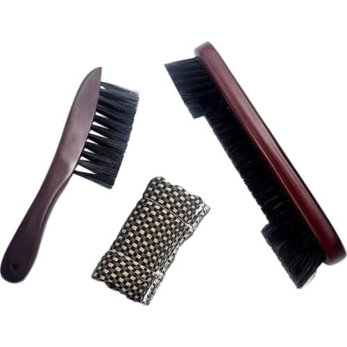 Billiards Pool Table and Rail Brush Set with Billiard Cue Shaft Slicker Snooker Cloth Cleaner Billiard Accessories