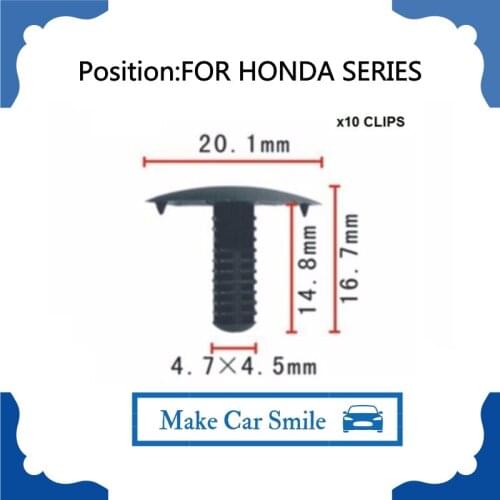 OE#N90821401 Car Styling 10x bumper fender screw grommet clip for Audi A4 A6 S4 For VW Jetta Golf New