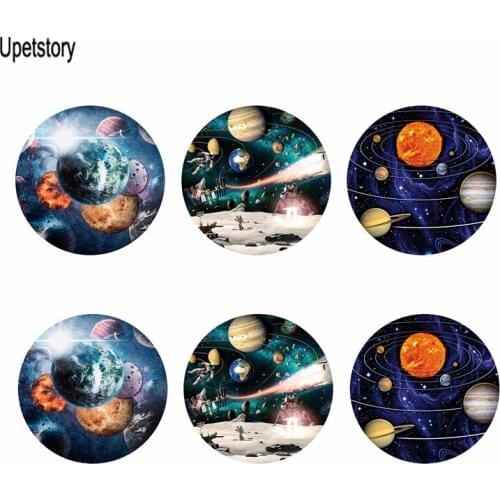 Upestory Drink Coaster Galaxy Star Printed Home Dinning Fashion Soft Placemat Decoration Kitchen Table Mat Non-slip Tea Cup Pad