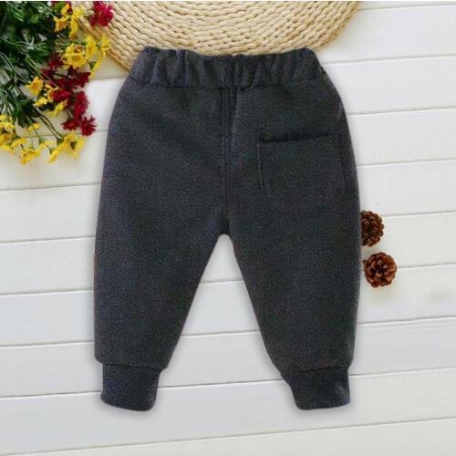 Durable Baby Girls Trousers Wear-resistant Autumn Winter Toddler Baby Girls Pants Dot Cartoon Lovely Fleece Warm Trousers