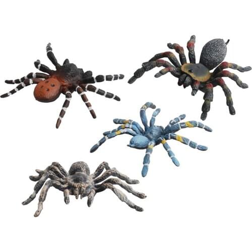 Realistic 3D Spider Wild Insect Model Prank Halloween Trick Prop Kids Toy Gift Mini Doll Figurine Toy Gift New