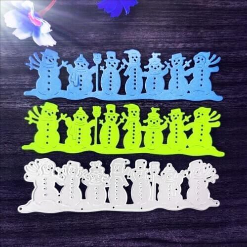 Christmas Snowman Metal Cutting Dies for DIY Scrapbooking Album Paper Cards Decorative Crafts Embossing Die Cuts