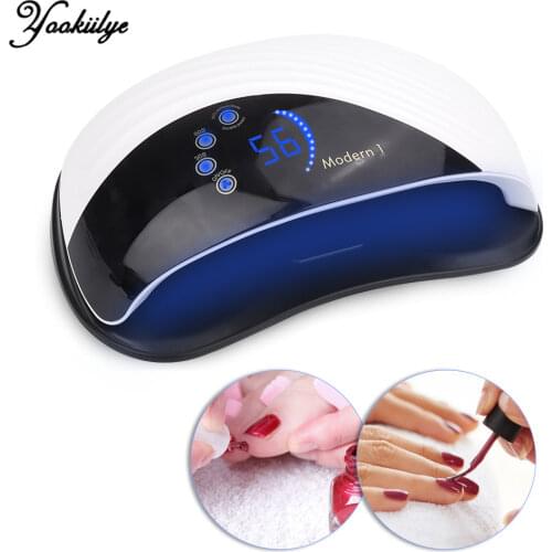 10s Professional UV LED Nail Dryer Nail Polish Gel LED Nail Lamp Dryer Built-in Cooling Fan with 42pcs Lamp Bead Digital Display