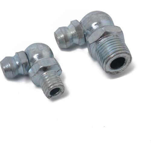 Pack of 110 Hydraulic Grease Zerk Fitting SAE Kit 1/4'' 1/8'' 90/45 Degree High Quality