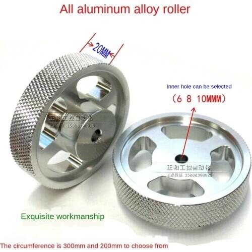 All Aluminum Metal Meter Wheel Aluminum Knurling Wheel Meter Wheel Length Counter Encoder Wheel Length Gauge Long Wheel