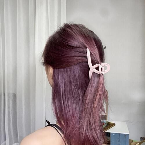 Acrylic Transparent Cross Femme Morandi Color Large Claws Hairpin Back Durable Head Korean Boutique Headdress Crab Grab Cli P9Q5